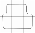 CHEVROLET LANOS 2005-2009 Лекала автоковриков, вектор - изображение № 3