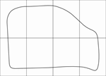 DAEWOO MATIZ II 2005-- Лекала автоковриков, вектор - изображение № 2