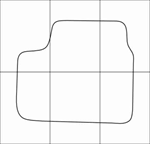 DAEWOO MATIZ II 2005-- Лекала автоковриков, вектор - изображение № 4