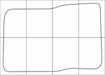DAEWOO NEXIA 1995-- Лекала автоковриков, вектор