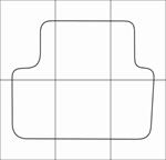 DAEWOO SENS 2005-2009 Лекала автоковриков, вектор - изображение № 2
