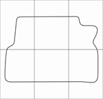 FORD FOCUS C-MAX 2003-- Лекала автоковриков, вектор - изображение № 3