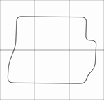 FORD FUSION 2005-2008 Лекала автоковриков, вектор - изображение № 3