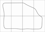 FORD Kuga 2008-2012 Лекала автоковриков, вектор - изображение № 2