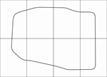 FORD Kuga 2012-- Лекала автоковриков, вектор - изображение № 2