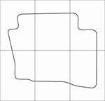 HYUNDAI I 20 2009-14 Лекала автоковриков - изображение № 3