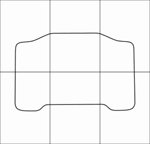 HYUNDAI SANTA FE 2006-2010 Лекала автоковриков - изображение № 5