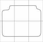 HYUNDAI SONATA VI NF 2005-2010 Лекала автоковриков - изображение № 3