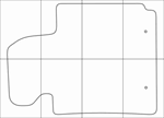 HYUNDAI VELOSTER 2010-17 Лекала автоковриков