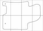 KIA CEED 2012-16 Лекала автоковриков векторные