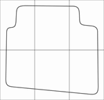 KIA MAGENTIS 2006-2010 Лекала автоковриков - изображение № 4