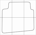 KIA MAGENTIS 2006-2010 Лекала автоковриков - изображение № 3