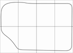 KIA MAGENTIS 2006-2010 Лекала автоковриков - изображение № 2
