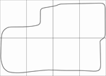 KIA OPIRUS 2005-2011 Лекала автоковриков векторные