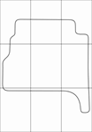 KIA SORENTO 2002-2009 Лекала автоковриков векторные - изображение № 3