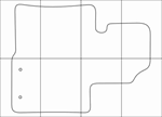 KIA SORENTO 2009-2015 Лекала автоковриков векторные
