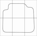 KIA СERATO 2004-2009 Лекала автоковриков векторные - изображение № 3