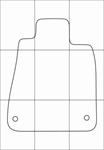 LEXUS GS 300 2WD 2012-- Лекала автоковриков - изображение № 2