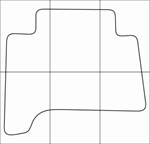 LEXUS GX 460 2009-2013 Лекала автоковриков - изображение № 4