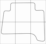 LEXUS GX 460 2009-2013 Лекала автоковриков - изображение № 3
