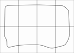 LEXUS GX 460 2009-2013 Лекала автоковриков - изображение № 2