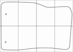 LEXUS RX 350 2009-2014 Лекала автоковриков - изображение № 2