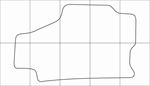 MAZDA 626 GF 1991-1997 Лекала автоковриков вектор