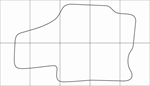 MAZDA XEDOS 6 1992-1999 Лекала автоковриков вектор