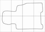 MAZDA XEDOS 9 1994-2000 Лекала автоковриков вектор