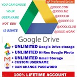 G-suite Google Drive Unlimited Storage Life Time